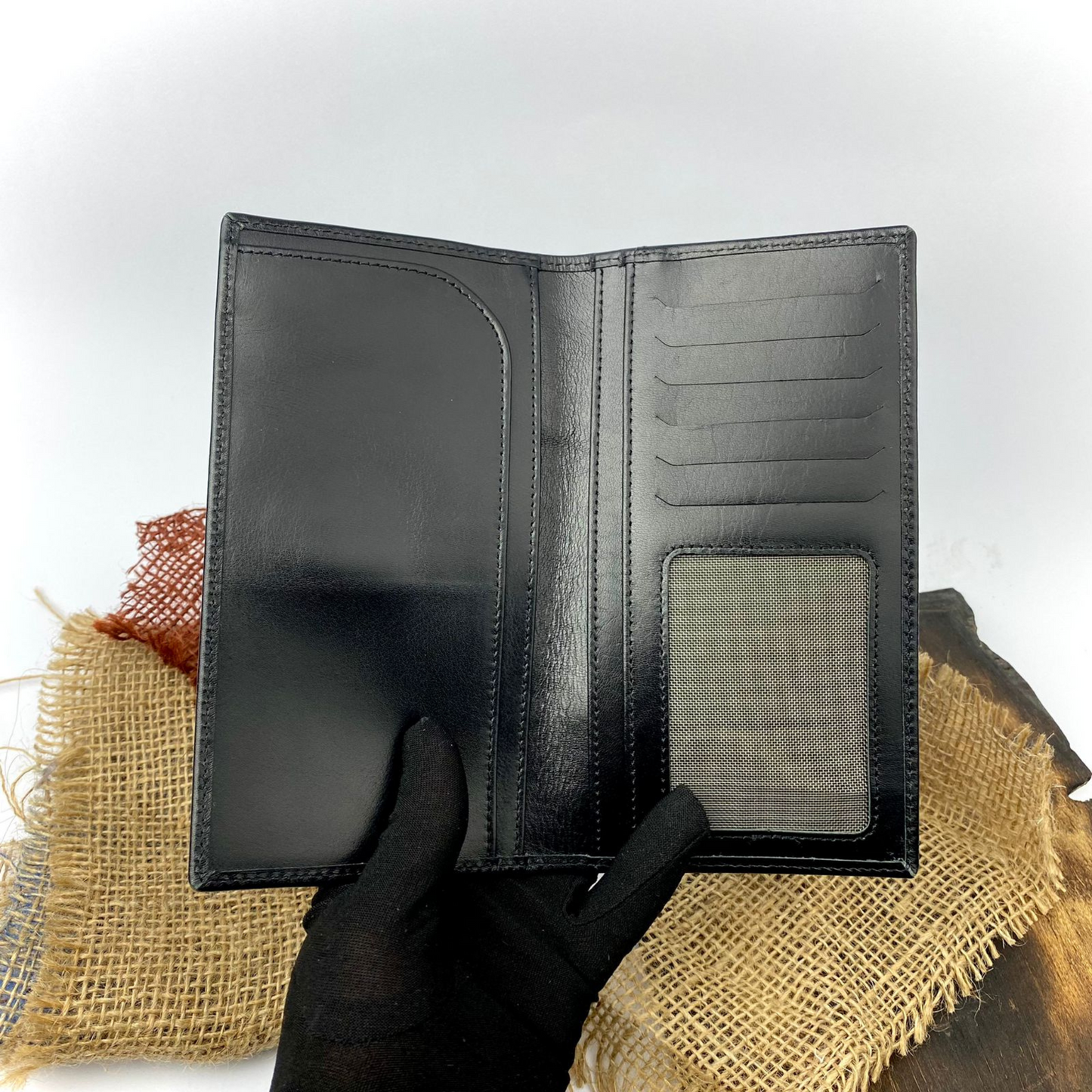 Black Pearl Coat wallet for men