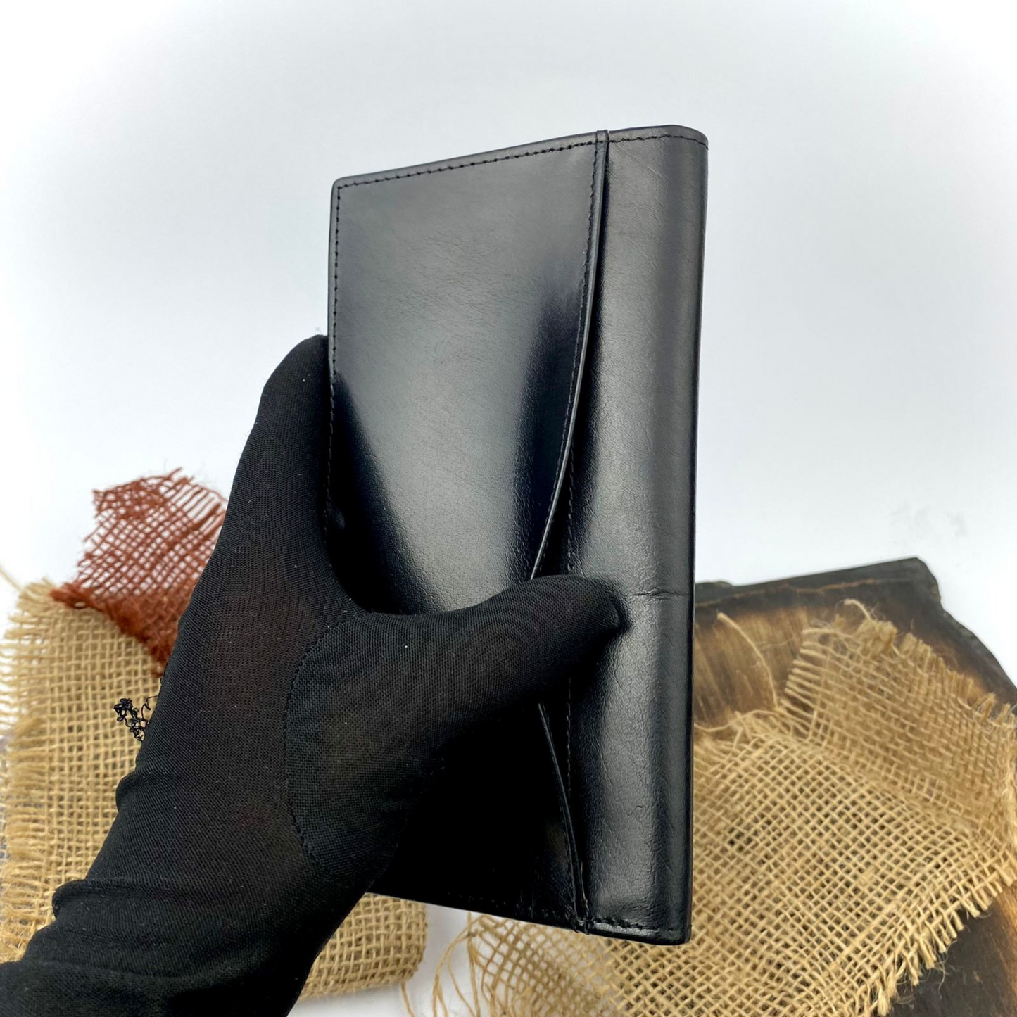 Black Pearl Coat wallet for men