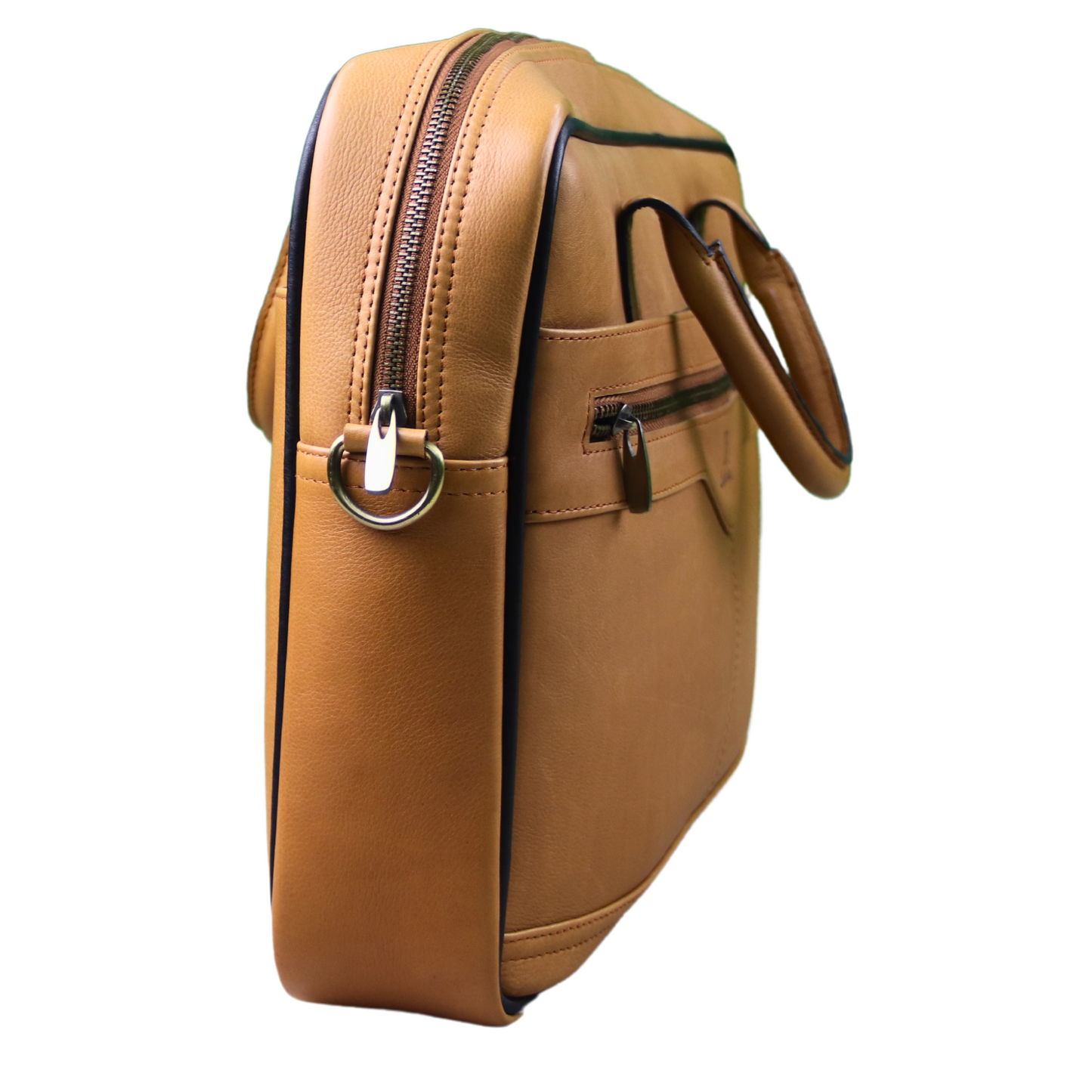 LTH Tan leather laptop bag