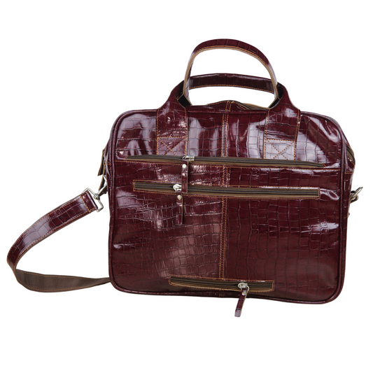 Croco Business Briefcase laptop Bag 15.6"